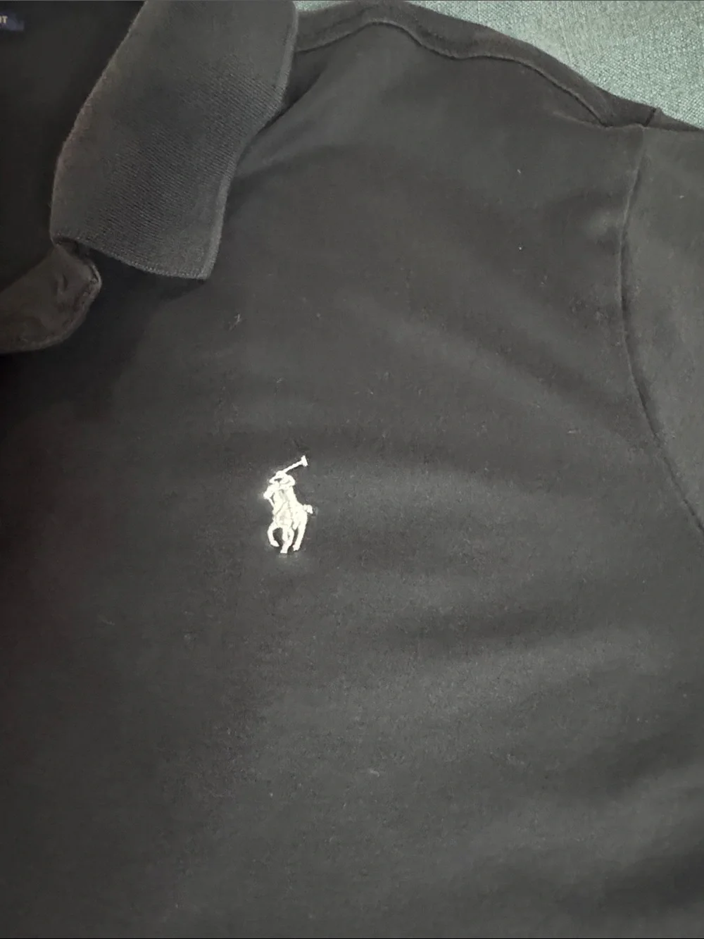 Polo by Ralph Lauren Men’s Black Polo with White Pony Logo